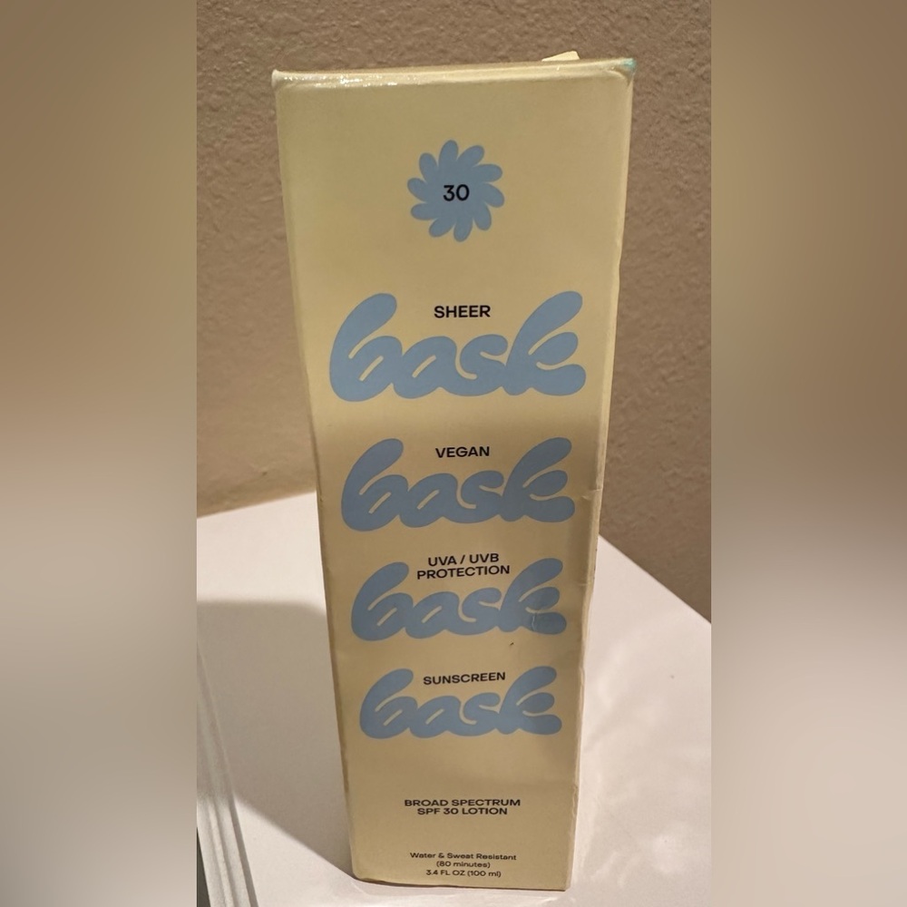Bask SPF 30 Sunscreen Lotion 3.4 oz NEW Sealed Broad Spectrum Travel Size - Picture 3 of 9